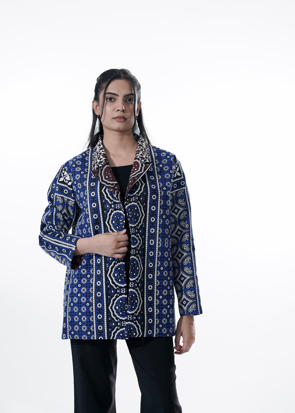 Nrevo – Reversible Ajrak Jacket